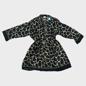 Rima Beachwear Cover-Up Dress - Giraffe Print (Size S/M, NWT)